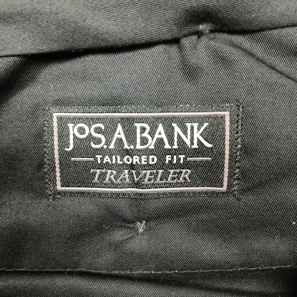 Jos A Bank Mens 36R Traveler Tailored Fit Dress Pants Gray‎ - Picture 6 of 9